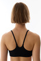Black Ribbed Sports Bra - 6