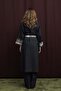 Women's Plaid Detailed Denim Trench - 32392Trc Navy Blue - 5