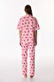 Pink Just Chill Cotton Piece Shirt Pants Pajama Set - 6