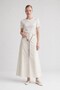 Round Neck Basic T-Shirt White - 3