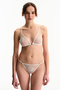Off-White Broidery Triangle Bra - 5