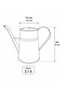 Galvanized Metal Watering Can 3.1 Lt Green - 3