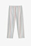Off-White Girls' Striped Buttoned Shirt Pajama Set - 5
