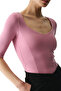 Rose Pink Heart Gathering Bodysuit - 2