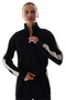 Black Silky Touch Sweatshirt with Stripe Detail