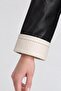 Contrast Stitching Detailed Jacket Black - 5