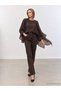 Women's Tulle Blouse Shirt with Cape Detail - 5