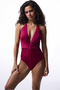 Burgundy Tricia Manokini