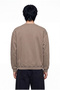 Men's Basic Diagonal Sweatshirt Khaki - 3