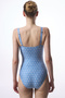 Blue Gathered Swimsuit - 2