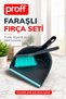 Brush and Dustpan Set with Rubber Tips, Practical Mini Hand Vacuum Cleaner and Dustpan Set