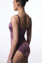 Burgundy Dina Rose Buckled Corset Shaping Swimsuit - 3