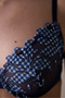 Broderie Wire Navy Blue Bra - 5