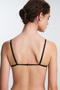 Black Tiara Mini Stone Unlined Unpadded Triangle Bra - 2