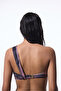 Nixie Striped One Shoulder Bikini Top - 2