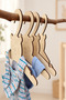 Wooden Cat Dog Clothes Hanger 7 Pieces Hanger-Large Bear (Cream Color) - 5