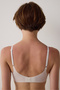 Traceless Ecru Zerogram Seamless Removable Covered Underwire-Free Bra - 2