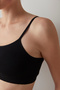 Black Nu Basic Unpadded Underwire-Free Removable Cup Bra - 2