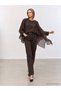 Women's Tulle Blouse Shirt with Cape Detail - 3