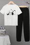 Kids Sleep Panda Bottom - Top Tracksuit Set