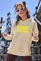 Unisex Oversize Shimmer Printed Sweatshirt
