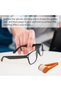 7-Piece Mini Microfiber Eyeglass Cleaner Set with Keychain,Portable Lens Cleaning Tool for Sunglasses and Spectacles,7 Colors - 4