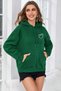 Unisex Heart Printed Oversize Sweatshirt - 2