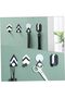 Geometric Wall Mount Hook Set,Self-Adhesive Towel and Coat Hooks,Wrought Iron Decorative Hangers for Entryway and Bathroom,Pack of 4 - 6