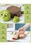 Interactive Turtle Coaster and Phone Holder,Heat-Resistant Coffee and Drink Mat,Pink and Light Green - 5