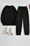 Unisex Astronomy Printed Crew Neck Sweatshirt - 2-Piece Tracksuit Set - 3