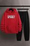Unisex Spooky Printed Tracksuit Set
