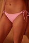 Basic Rope Tie Pink Bikini Bottom - 2