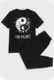 Yingtang Printed Cotton Sports Tracksuit Set - 2