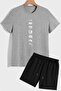 Universe Themed Shorts T-shirt Tracksuit Set