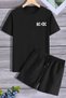 Acdc Shorts T-shirt Tracksuit Set
