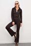 High Waist Stretchy Fabric Flare Leggings - 2