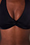 New Triangle Twist Black Bikini Top - 3