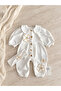Daisell Embroidered K Ribbed Knit 100% Cotton Jumpsuit and Bandana Set - 2