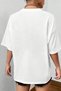 Unisex Devil Heart Printed Oversize T-shirt - 2