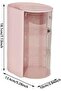 Rotatable Makeup Brush and Hair Accessory Organizer,3-Layer 360 Degree Jewelry Storage Box,Pink - 5