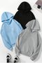 Unisex Plain 3' Unprinted Hooded Oversize Sweatshirt