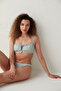 Mint Green White Checkerboard Patterned Greenlake Side Piping Detailed Bikini Bottom - 3