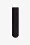 Girl's Heelless Black 2-Piece Trouser Socks - 2