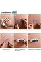 3-Piece Silicone Mop and Broom Holder,Self-Adhesive Wall Mounted Organizer Gripper,No-Drill Storage Hooks for Kitchen and Bathroom - 5