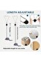 Hanging Stretchable Cat Spring Toys with Bell and Suction Cup,Soft Plush Interactive Teaser for Indoor Cats,4 Pieces - 5