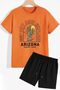 Arizona Shorts T-shirt Tracksuit Set