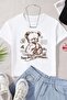 Children's Teddy Bear Printed Cotton T-shirt