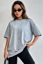 Unisex Gray Back Butterfly Printed T-shirt - 2