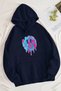 Smile Emoji Printed Oversize Sweatshirt