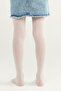 White Girls' Tulle Pantyhose - 2